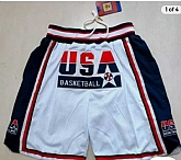 Men's Team USA White Pocket Shorts,baseball caps,new era cap wholesale,wholesale hats