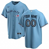 Men's Toronto Blue Jays Nike Alternate 2020 Replica Custom Light Blue Jersey,baseball caps,new era cap wholesale,wholesale hats