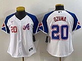 Women's Atlanta Braves #20 Marcell Ozuna Number White 2023 City Connect Cool Base Stitched Jerseys,baseball caps,new era cap wholesale,wholesale hats