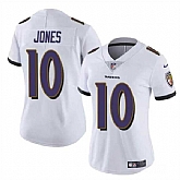 Women's Baltimore Ravens #10 Emory Jones White Vapor  Jersey Dzhi,baseball caps,new era cap wholesale,wholesale hats