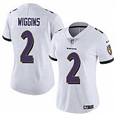 Women's Baltimore Ravens #2 Nate Wiggins White 2024 Draft Jersey Dzhi,baseball caps,new era cap wholesale,wholesale hats