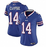 Women's Buffalo Bills #14 Chase Claypool Blue Vapor Stitched Jersey Dzhi,baseball caps,new era cap wholesale,wholesale hats