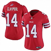 Women's Buffalo Bills #14 Chase Claypool Red Vapor Stitched Jersey Dzhi,baseball caps,new era cap wholesale,wholesale hats