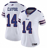 Women's Buffalo Bills #14 Chase Claypool White Vapor Stitched Jersey Dzhi,baseball caps,new era cap wholesale,wholesale hats