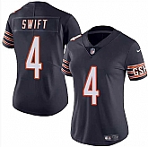 Women's Chicago Bears #4 D'Andre Swift Navy 2024 Vapor Stitched Jersey Dzhi,baseball caps,new era cap wholesale,wholesale hats