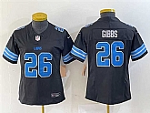 Women's Detroit Lions #26 Jahmyr Gibbs Black 2024 F.U.S.E. 2nd Alternate Vapor Limited Stitched Jersey,baseball caps,new era cap wholesale,wholesale hats