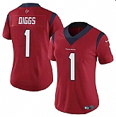 Women's Houston Texans #1 Stefon Diggs Red Vapor Untouchable Limited Stitched Jersey Dzhi,baseball caps,new era cap wholesale,wholesale hats