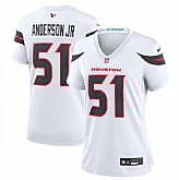 Women's Houston Texans #51 Will Anderson Jr. White 2024 Stitched Jersey Dzhi,baseball caps,new era cap wholesale,wholesale hats