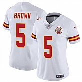 Women's Kansas City Chiefs #5 Hollywood Brown White Vapor Untouchable Limited Stitched Jersey Dzhi,baseball caps,new era cap wholesale,wholesale hats