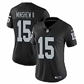 Women's Las Vegas Raiders #15 Gardner Minshew II Black Vapor Stitched Jersey Dzhi,baseball caps,new era cap wholesale,wholesale hats