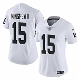 Women's Las Vegas Raiders #15 Gardner Minshew II White Vapor Stitched Jersey Dzhi,baseball caps,new era cap wholesale,wholesale hats