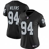 Women's Las Vegas Raiders #94 Christian Wilkins Black Vapor Stitched Jersey Dzhi,baseball caps,new era cap wholesale,wholesale hats