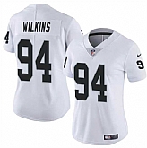 Women's Las Vegas Raiders #94 Christian Wilkins White Vapor Stitched Jersey Dzhi,baseball caps,new era cap wholesale,wholesale hats