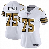 Women's New Orleans Saints #75 Taliese Fuaga White 2024 Draft Color Rush Stitched Game Jersey Dzhi,baseball caps,new era cap wholesale,wholesale hats