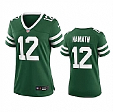 Women's New York Jets #12 Joe Namath Green 2024 Stitched Jersey Dzhi,baseball caps,new era cap wholesale,wholesale hats