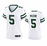 Women's New York Jets #5 Garrett Wilson White 2024 Stitched Jersey Dzhi,baseball caps,new era cap wholesale,wholesale hats