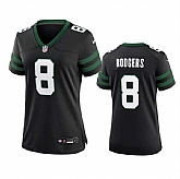 Women's New York Jets #8 Aaron Rodgers Black 2024 Stitched Jersey Dzhi,baseball caps,new era cap wholesale,wholesale hats