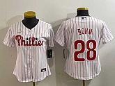 Women's Philadelphia Phillies #28 Alec Bohm White Cool Base Jersey,baseball caps,new era cap wholesale,wholesale hats