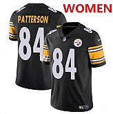 Women's Pittsburgh Steelers #84 Cordarrelle Patterson Black Vapor Stitched Jersey Dzhi,baseball caps,new era cap wholesale,wholesale hats