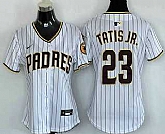 Women's San Diego Padres #23 Fernando Tatis Jr White Limited Cool Base Jersey,baseball caps,new era cap wholesale,wholesale hats