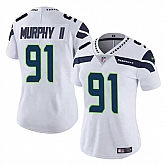 Women's Seattle Seahawks #91 Byron Murphy II 2024 Draft White Vapor Limited Stitched Jersey Dzhi,baseball caps,new era cap wholesale,wholesale hats