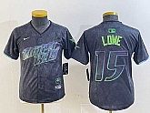 Women's Tampa Bay Rays #15 Josh Lowe Charcoal 2024 City Connect Limited Stitched Jersey,baseball caps,new era cap wholesale,wholesale hats