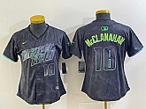 Women's Tampa Bay Rays #18 Shane McClanahan Charcoal 2024 City Connect Limited Cool Base Jersey,baseball caps,new era cap wholesale,wholesale hats