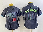 Women's Tampa Bay Rays #18 Shane McClanahan Charcoal 2024 City Connect Player Number Limited Cool Base Jerseys,baseball caps,new era cap wholesale,wholesale hats