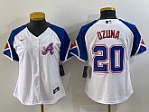 Youth Atlanta Braves #20 Marcell Ozuna Number White 2023 City Connect Cool Base Stitched Jersey,baseball caps,new era cap wholesale,wholesale hats