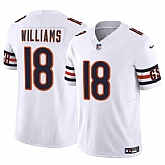 Youth Chicago Bears #18 Caleb Williams White 2024 Draft F.U.S.E Vapor Stitched Jersey Dzhi,baseball caps,new era cap wholesale,wholesale hats