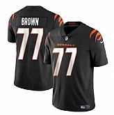 Youth Cincinnati Bengals #77 Trent Brown Black Vapor Untouchable Limited Stitched Jersey Dzhi,baseball caps,new era cap wholesale,wholesale hats