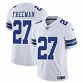 Youth Dallas Cowboys #27 Royce Freeman White Vapor Untouchable Limited Stitched Jersey Dzhi,baseball caps,new era cap wholesale,wholesale hats