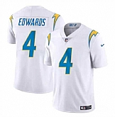 Youth Los Angeles Chargers #4 Gus Edwards White Vapor Untouchable Limited Stitched Jersey Dzhi,baseball caps,new era cap wholesale,wholesale hats