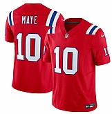 Youth New England Patriots #10 Drake Maye Red 2024 Draft F.U.S.E. Vapor Limited Stitched Jersey Dzhi,baseball caps,new era cap wholesale,wholesale hats