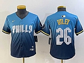 Youth Philadelphia Phillies #26 Chase Utley Blue 2024 City Connect Limited Stitched Jersey,baseball caps,new era cap wholesale,wholesale hats