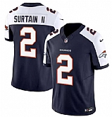 Men & Women & Youth Denver Broncos #2 Pat Surtain II Navy 2024 Draft F.U.S.E. Alternate Vapor Limited Stitched Jersey,baseball caps,new era cap wholesale,wholesale hats