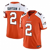 Men & Women & Youth Denver Broncos #2 Pat Surtain II Orange 2024 Draft F.U.S.E. Alternate Vapor Limited Stitched Jersey,baseball caps,new era cap wholesale,wholesale hats