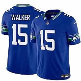 Men & Women & Youth Seattle Seahawks #15 P.J. Walker Royal 2024 F.U.S.E Throwback Vapor Limited Football Stitched Jersey,baseball caps,new era cap wholesale,wholesale hats