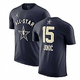 Men's 2024 All-Star #15 Nikola Jokic Navy T-Shirt,baseball caps,new era cap wholesale,wholesale hats