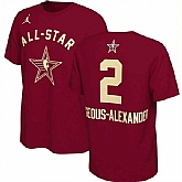 Men's 2024 All-Star #2 Shai Gilgeous-Alexander Crimson T-Shirt,baseball caps,new era cap wholesale,wholesale hats