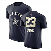 Men's 2024 All-Star #23 LeBron James Navy T-Shirt,baseball caps,new era cap wholesale,wholesale hats