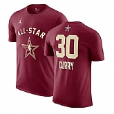 Men's 2024 All-Star #30 Stephen Curry Crimson T-Shirt,baseball caps,new era cap wholesale,wholesale hats