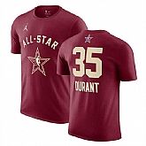 Men's 2024 All-Star #35 Kevin Durant Crimson T-Shirt,baseball caps,new era cap wholesale,wholesale hats