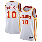 Men's Atlanta Hawks #10 Zaccharie Risacher White 2024 Draft Association Edition Stitched Jersey Dzhi,baseball caps,new era cap wholesale,wholesale hats