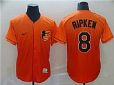 Men's Baltimore Orioles #8 Cal Ripken Jr. Orange Fade Stitched Baseball Jersey,baseball caps,new era cap wholesale,wholesale hats