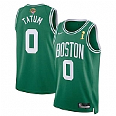 Men's Boston Celtics #0 Jayson Tatum Green 2024 Finals Champions Icon Edition Stitched Baseball Jersey Dzhi,baseball caps,new era cap wholesale,wholesale hats