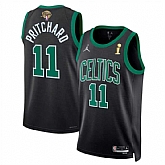 Men's Boston Celtics #11 Payton Pritchard Black 2024 Finals Champions Statement Edition Stitched Basketball Jersey Dzhi,baseball caps,new era cap wholesale,wholesale hats