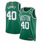 Men's Boston Celtics #40 Luke Kornet Kelly Green 2024 Finals Champions Icon Edition Stitched Basketball Jersey Dzhi,baseball caps,new era cap wholesale,wholesale hats