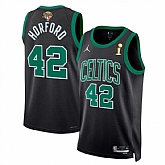 Men's Boston Celtics #42 Al Horford Black 2024 Finals Champions Statement Edition Stitched Basketball Jersey Dzhi,baseball caps,new era cap wholesale,wholesale hats