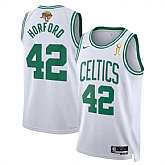 Men's Boston Celtics #42 Al Horford White 2024 Finals Champions Association Edition Stitched Basketball Jersey Dzhi,baseball caps,new era cap wholesale,wholesale hats